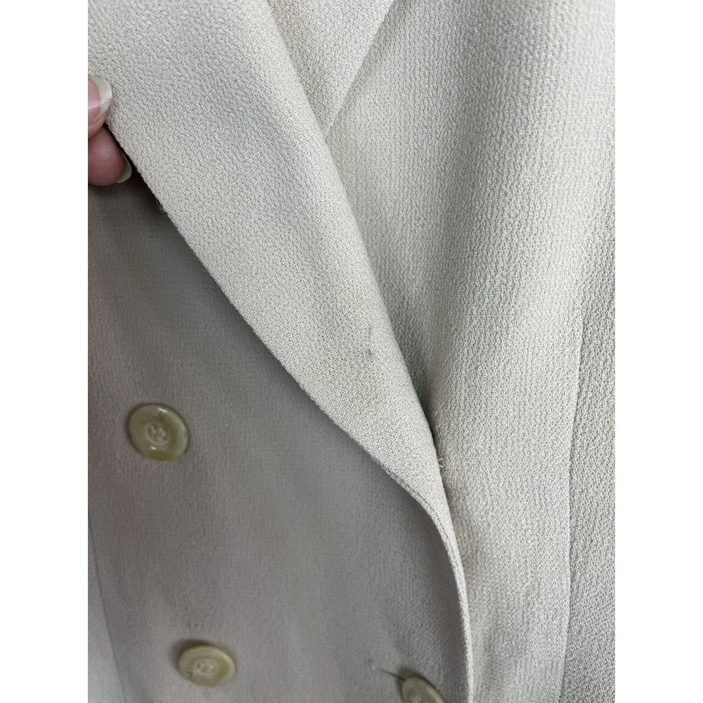Valerie Stevens Jacket Womens 2 P Wool‎ Beige Blazer Office Work Weekend preppy